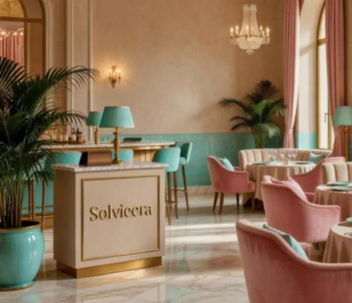 Intérieur chic de Solvieera avec décoration inspirée des salons de casino